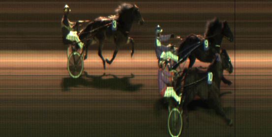 Målfoto for løp 2 på bane JA den 25.10.2019