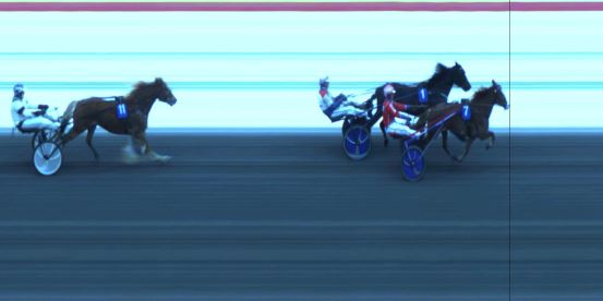 Målfoto for løp 2 på bane JA den 09.11.2019