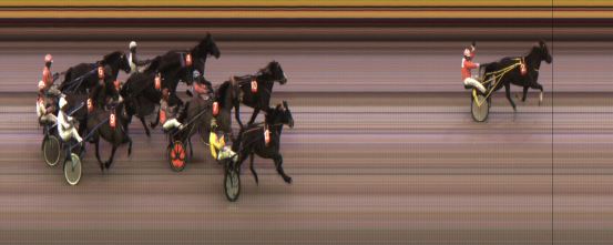 Målfoto for løp 3 på bane JA den 11.01.2020