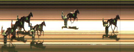 Målfoto for løp 9 på bane JA den 11.01.2020