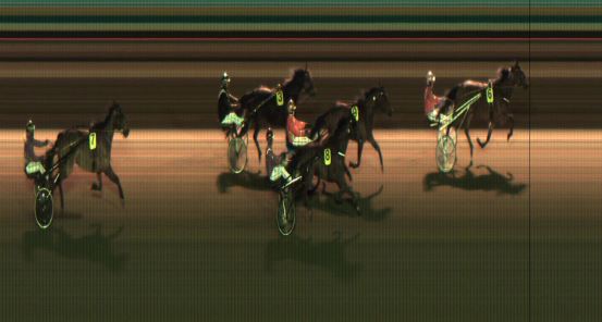 Målfoto for løp 1 på bane JA den 24.01.2020