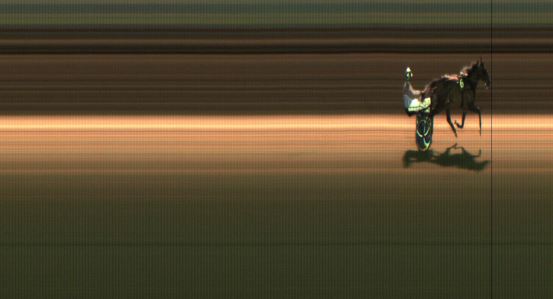 Målfoto for løp 6 på bane JA den 14.02.2020