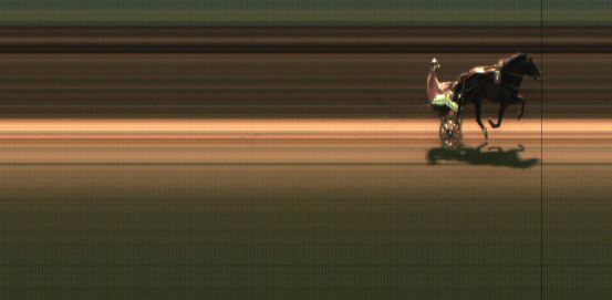 Målfoto for løp 8 på bane JA den 14.02.2020