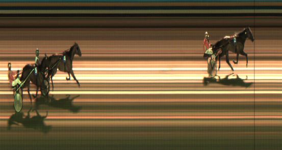 Målfoto for løp 2 på bane JA den 21.02.2020