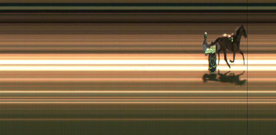 Målfoto for løp 6 på bane JA den 21.02.2020