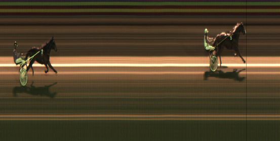 Målfoto for løp 6 på bane JA den 06.03.2020