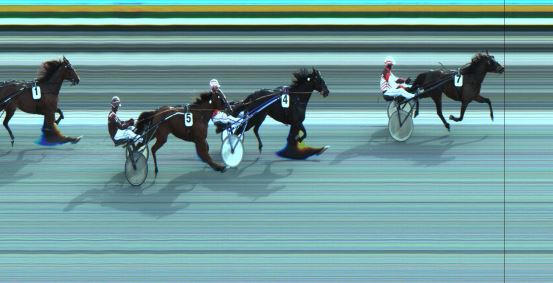 Målfoto for løp 5 på bane JA den 12.03.2020