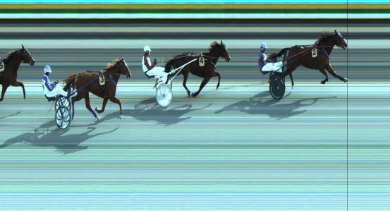 Målfoto for løp 7 på bane JA den 12.03.2020