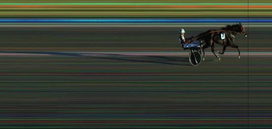 Målfoto for løp 5 på bane JA den 19.04.2020