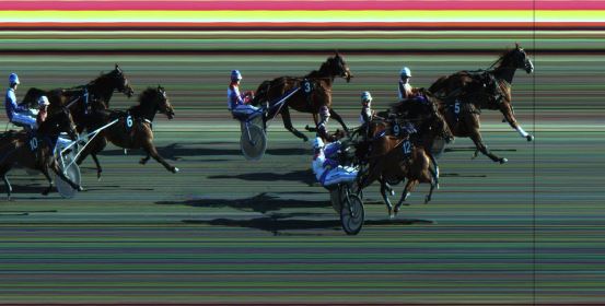 Målfoto for løp 6 på bane JA den 21.04.2020