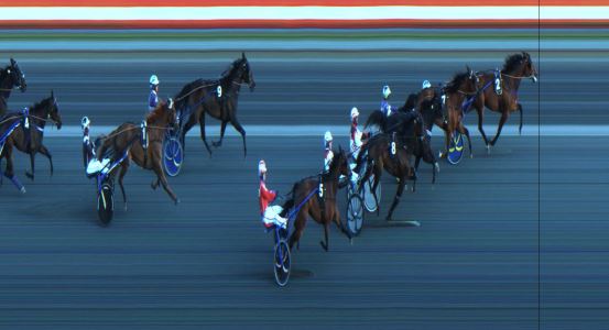 Målfoto for løp 6 på bane JA den 26.04.2020