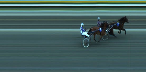 Målfoto for løp 2 på bane JA den 22.05.2020