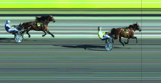 Målfoto for løp 1 på bane JA den 29.05.2020