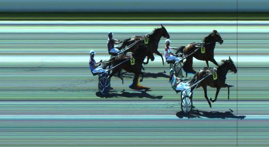 Målfoto for løp 1 på bane JA den 15.06.2020