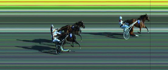 Målfoto for løp 2 på bane JA den 17.06.2020