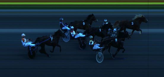 Målfoto for løp 6 på bane JA den 17.06.2020