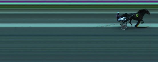 Målfoto for løp 1 på bane JA den 22.06.2020