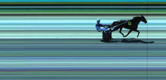 Målfoto for løp 1 på bane JA den 29.06.2020