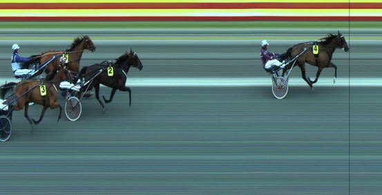 Målfoto for løp 1 på bane JA den 03.07.2020