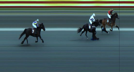 Målfoto for løp 6 på bane JA den 03.07.2020