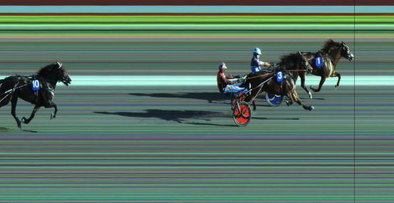 Målfoto for løp 2 på bane JA den 31.07.2020