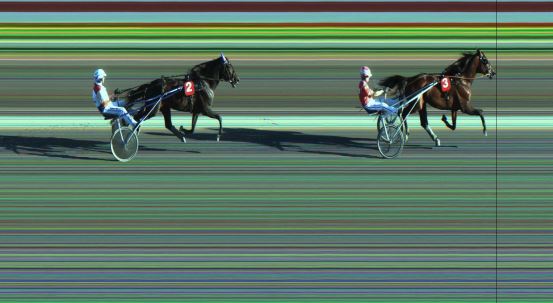 Målfoto for løp 3 på bane JA den 31.07.2020