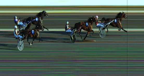 Målfoto for løp 2 på bane JA den 14.08.2020