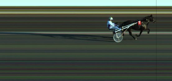 Målfoto for løp 3 på bane JA den 14.08.2020