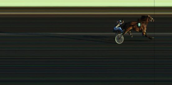 Målfoto for løp 4 på bane JA den 14.08.2020