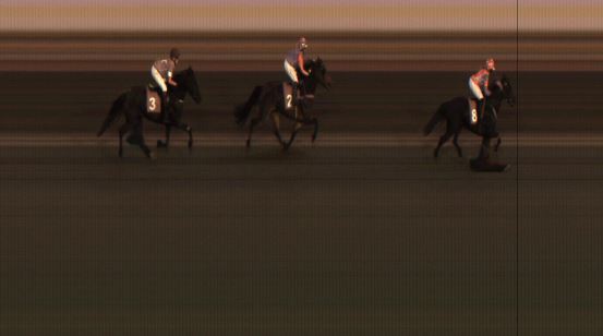 Målfoto for løp 8 på bane JA den 14.08.2020