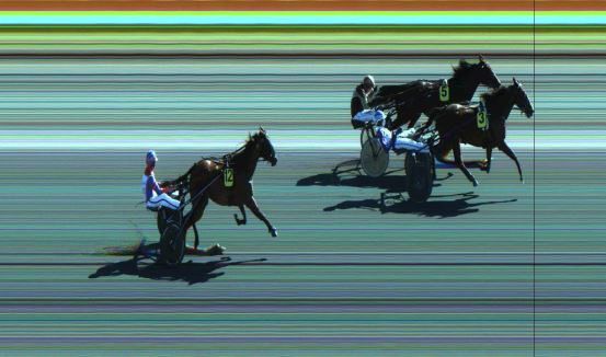 Målfoto for løp 1 på bane JA den 25.08.2020