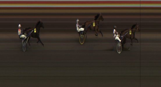 Målfoto for løp 1 på bane JA den 25.09.2020