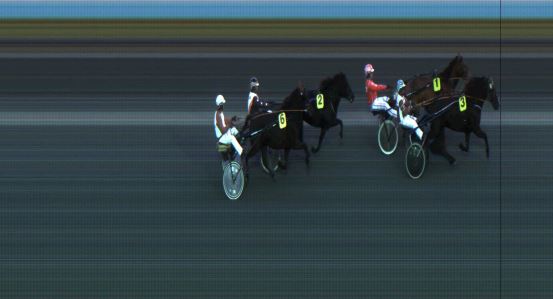 Målfoto for løp 1 på bane JA den 09.10.2020