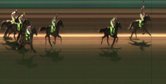 Målfoto for løp 5 på bane JA den 09.10.2020