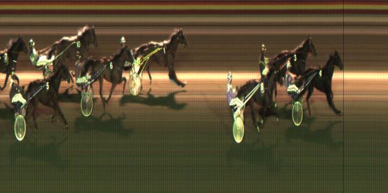 Målfoto for løp 6 på bane JA den 09.10.2020