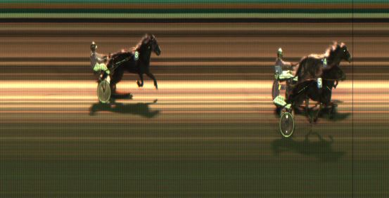 Målfoto for løp 2 på bane JA den 25.10.2020