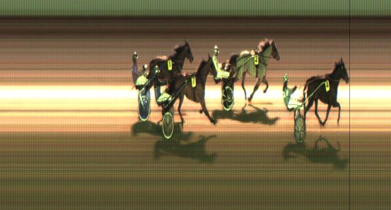 Målfoto for løp 1 på bane JA den 11.12.2020