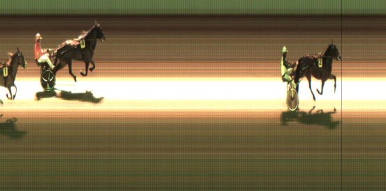 Målfoto for løp 7 på bane JA den 11.12.2020