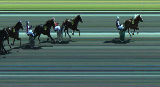 Målfoto for løp 1 på bane JA den 28.04.2021