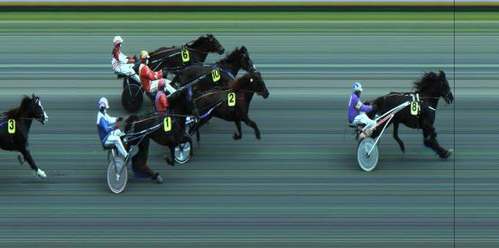 Målfoto for løp 1 på bane JA den 23.05.2021