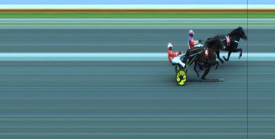 Målfoto for løp 3 på bane JA den 11.06.2021