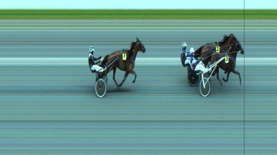 Målfoto for løp 1 på bane JA den 14.06.2021