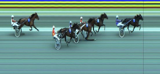 Målfoto for løp 2 på bane JA den 28.06.2021