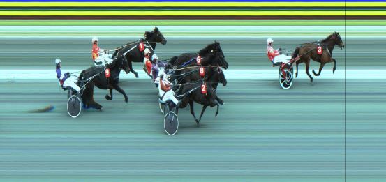 Målfoto for løp 3 på bane JA den 28.06.2021