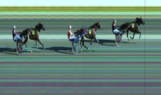 Målfoto for løp 1 på bane JA den 29.06.2021