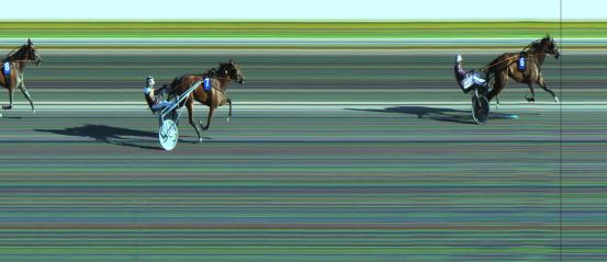 Målfoto for løp 2 på bane JA den 29.06.2021