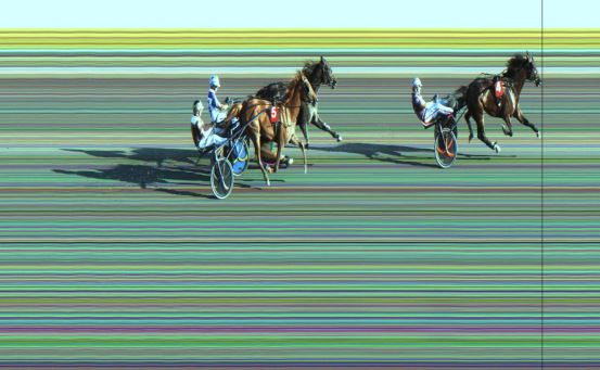 Målfoto for løp 3 på bane JA den 09.07.2021