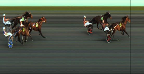 Målfoto for løp 9 på bane JA den 09.07.2021