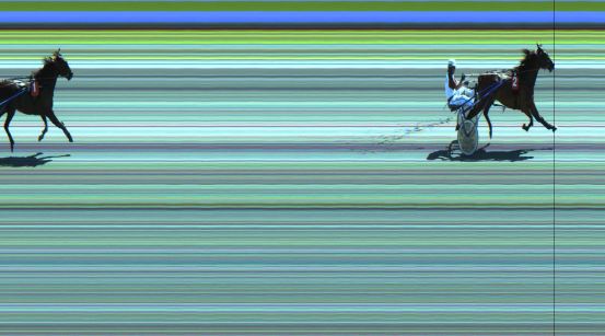 Målfoto for løp 3 på bane JA den 11.07.2021