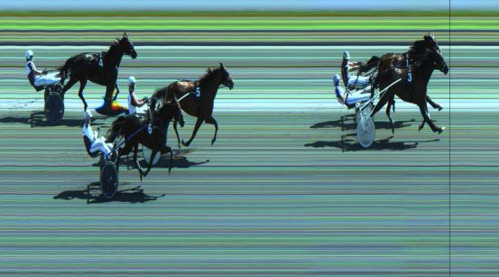 Målfoto for løp 6 på bane JA den 11.07.2021